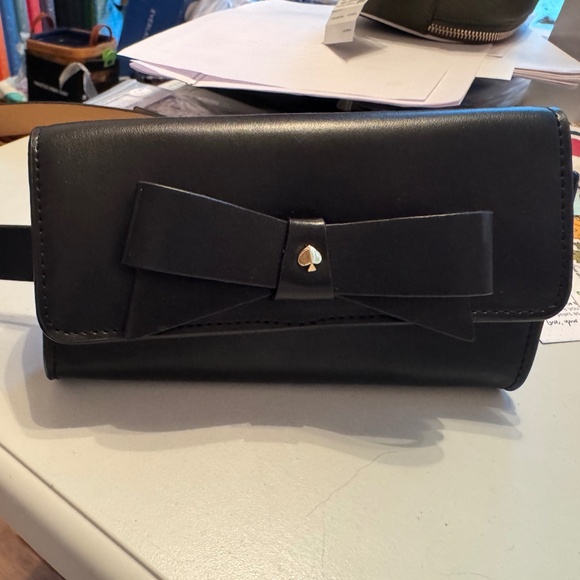 kate spade Handbags - Kate Spade Black Bow Fanny Pack NWOT